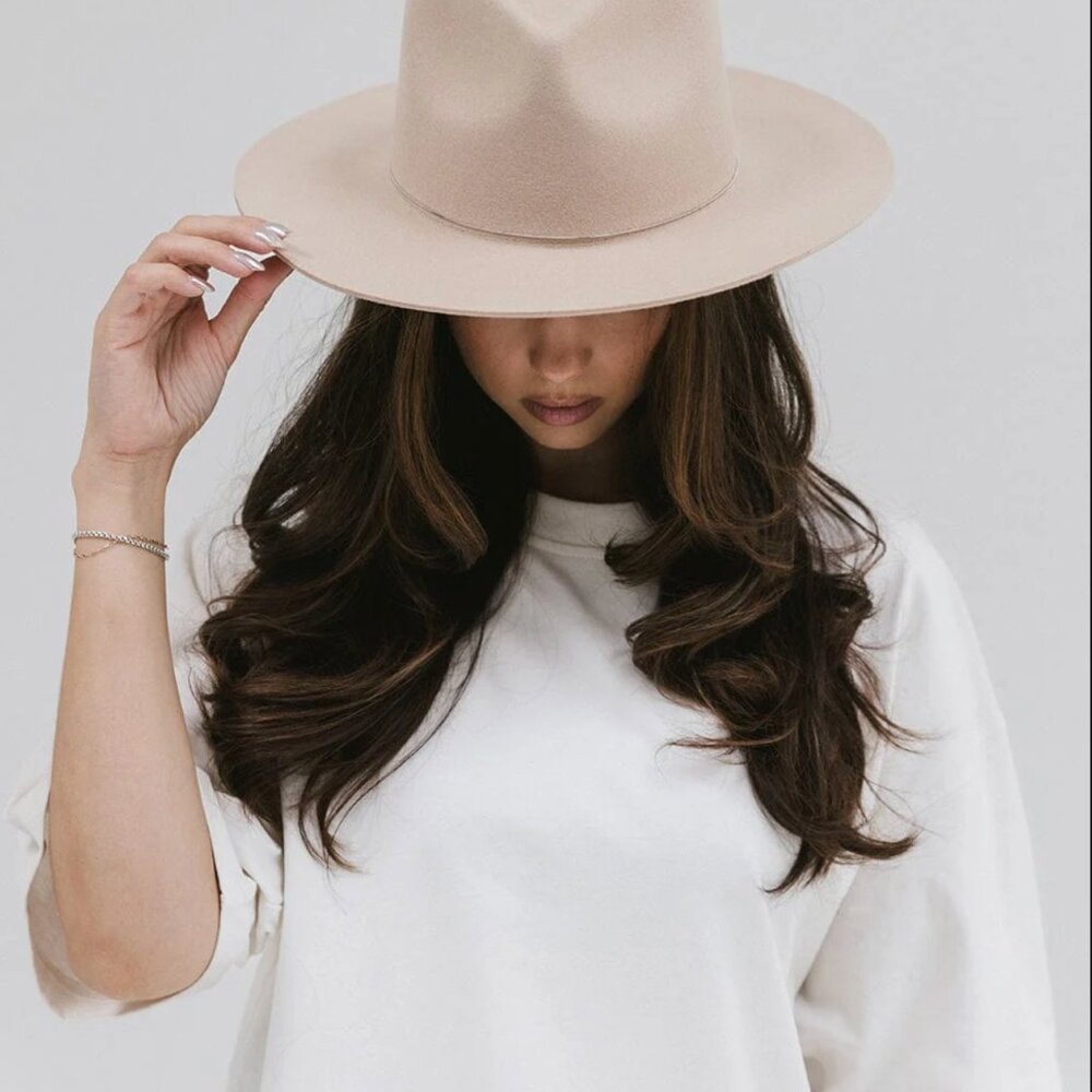 Gigi Pip Rancher Hat + pearl hat band